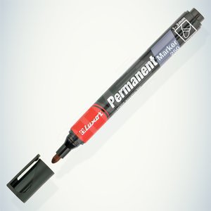 Маркер перманентный Luxor 250 черный, пулевидный, 1-3мм