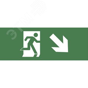 Этикетка самоклеющаяся 200х60мм Фигура/стрелка вниз вправо DPA/DBA INFO-DBA-006