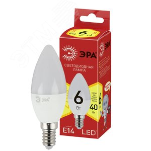 Лампа светодиодная RED LINE LED B35-6W-827-E14 R Е14 / E14 6 Вт свеча теплый белый свет