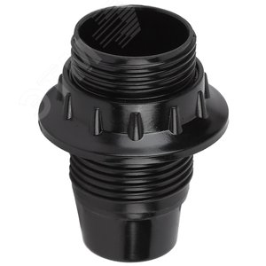 Патрон Е14 с кольцом, бакелит, черный (50/200/3200)