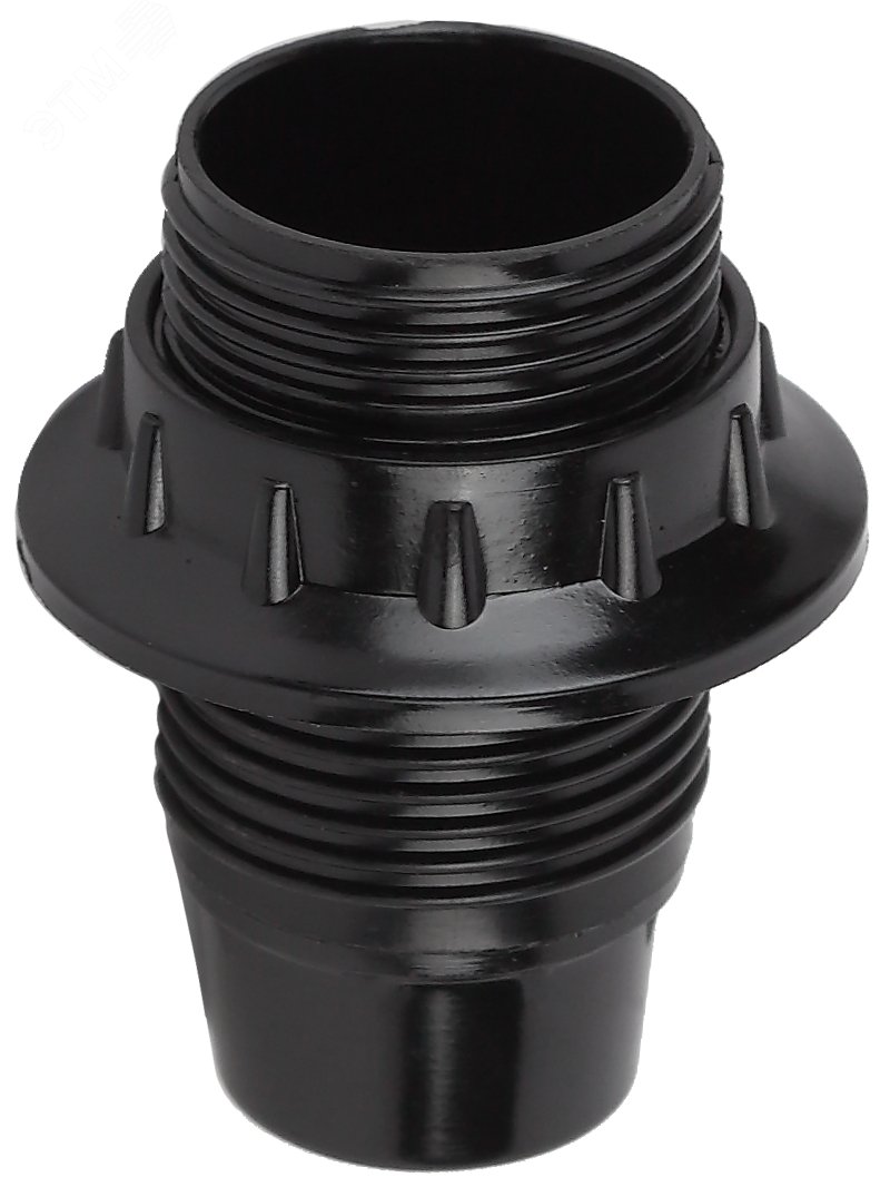 Патрон Е14 с кольцом, бакелит, черный (x50) (50/200/5600)