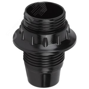 Патрон Е14 с кольцом, бакелит, черный (x50) (50/200/5600)