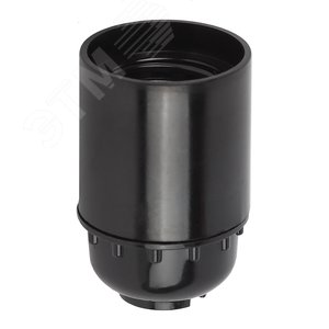 Патрон Е27 подвесной, бакелит, черный (x50) (50/200/14000)