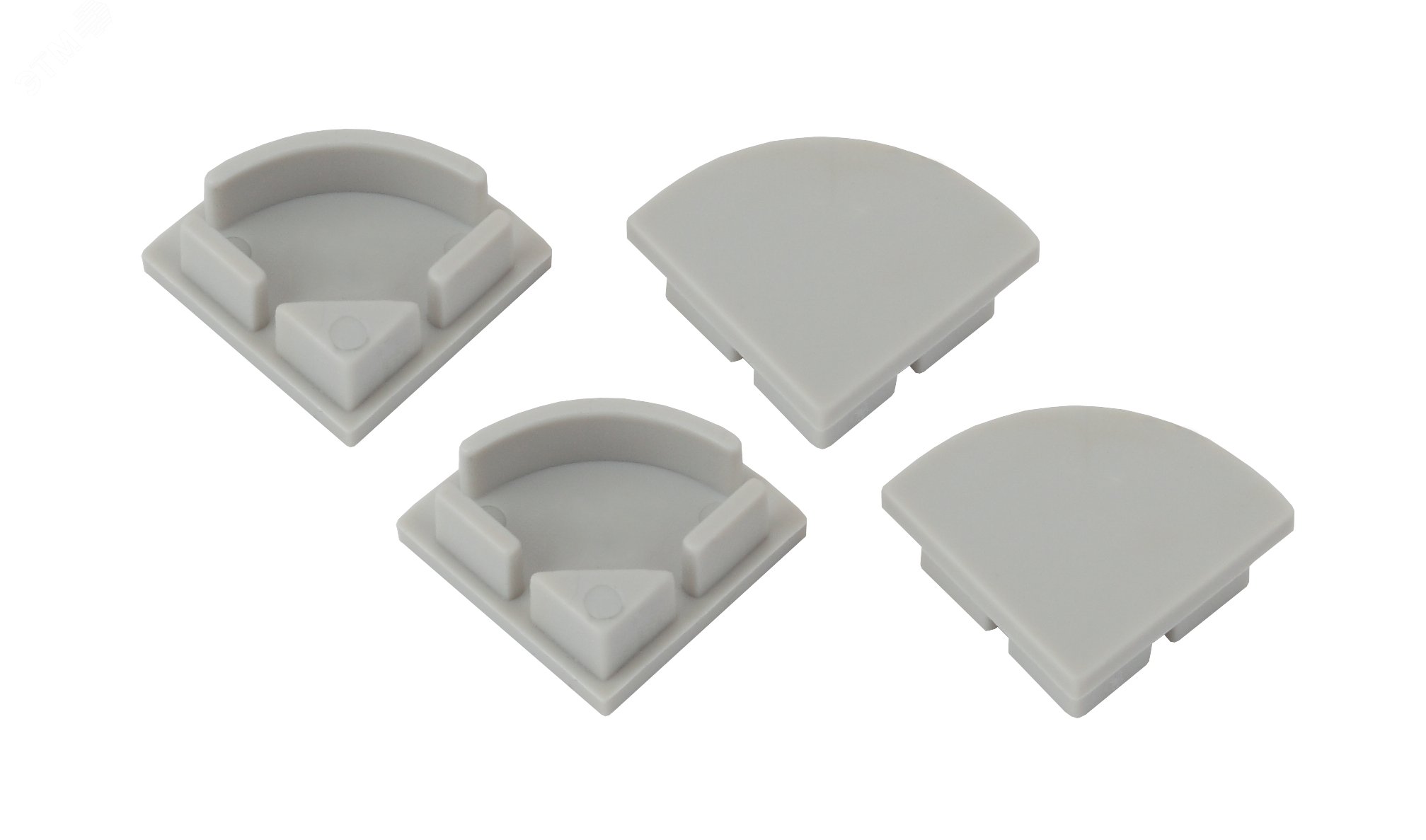 Набор заглушек для профиля CAB280, 4 глухие круглые (500/15000)