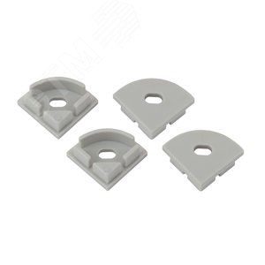 Набор заглушек для профиля CAB280, 4 сквозные круглые (500/24000)