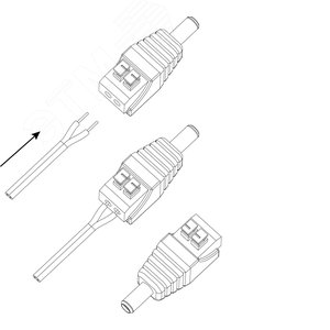 Разъем R-DC03 штекер DC питания 2. 1х5. 5 с быстрозажимной колодкой