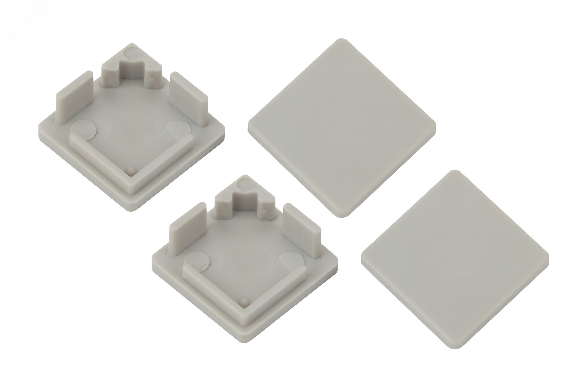 Набор заглушек для профиля CAB280, 4 глухие квадратные (500/24000)