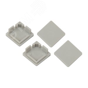 Набор заглушек для профиля CAB280, 4 глухие квадратные (500/24000)