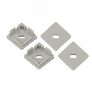 Набор заглушек для профиля CAB280, 4 сквозные квадратные (500/24000)