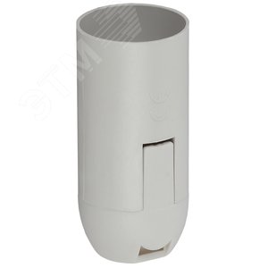 Патрон Е14 подвесной, пластик, белый (x50) (50/1000/24000)