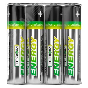 Батарейка Трофи LR03-4S ENERGY Alkaline (60/960/46080)