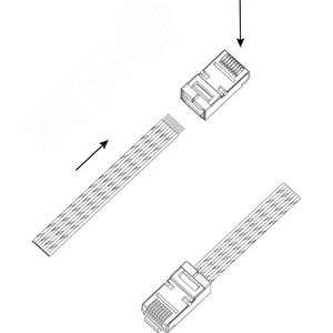 Джек RJF-1 RJ-45 8P8C CAT 5e экранированный