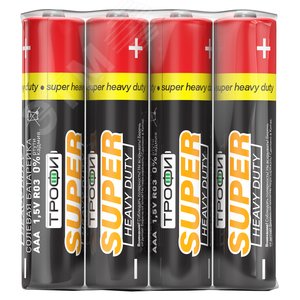 Батарейка Трофи R03-4S SUPER HEAVY DUTY Zinc (60/1200/72000)