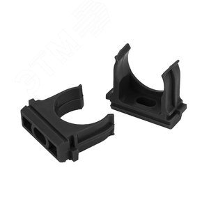 Крепеж-клипса (черный) для трубы d 16мм (10шт) (10/1500/52500)