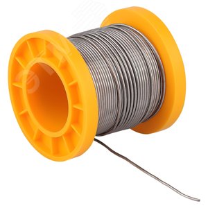 Припой с канифолью для пайки ПОС 61 трубка D 1,0 мм катушка 100 гр PL-PR04