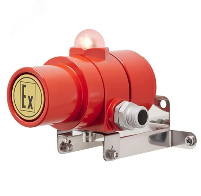 Оповещатель взрывозащищенный свето-звуковой       ВС-07е-Ех-0-3И 12-24 VDC, без кабельных вводов