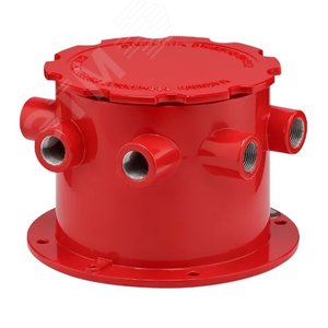 Коробка коммутационная взрывозащищенная            ККВ-07е-Ex-А-Р2 -СО (корпус красный), 6          выводов, без кабельных вводов