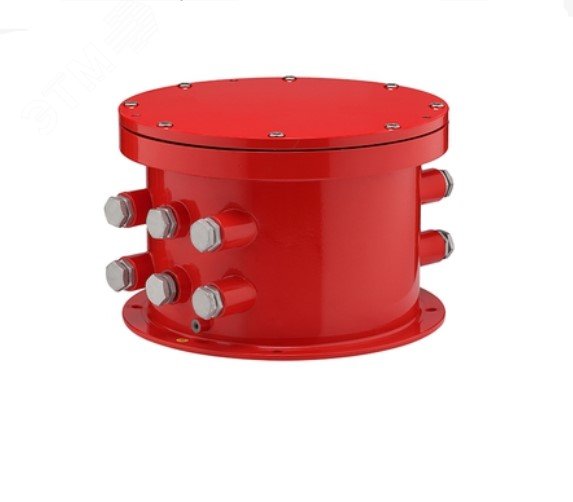 Коробка коммутационная взрывозащищенная            ККВ-07е-Ех-Н-Р4- СО-БК3 (красный корпус), 12     выводов, без кабельных вводов