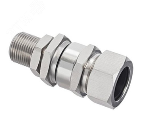 Ввод кабельный взрывозащищенный КВБУ18 для монтажабронированным кабелем с наружным диаметром        14-18 мм с двойным уплотнением кабеля по наружной 