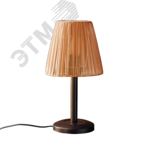 Светильник настольный ННБ 11-60-095  венге с абажуром МТ Вуаль