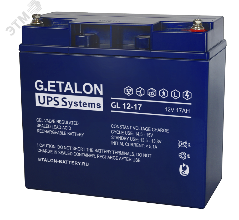 Аккумулятор G.ETALON GL 12В 17 А/ч