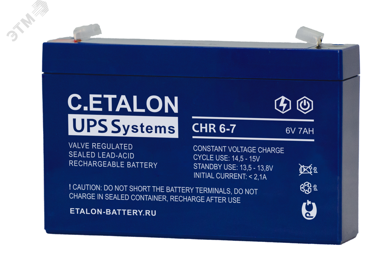 Аккумулятор C.ETALON CHR 6В 7 А/ч