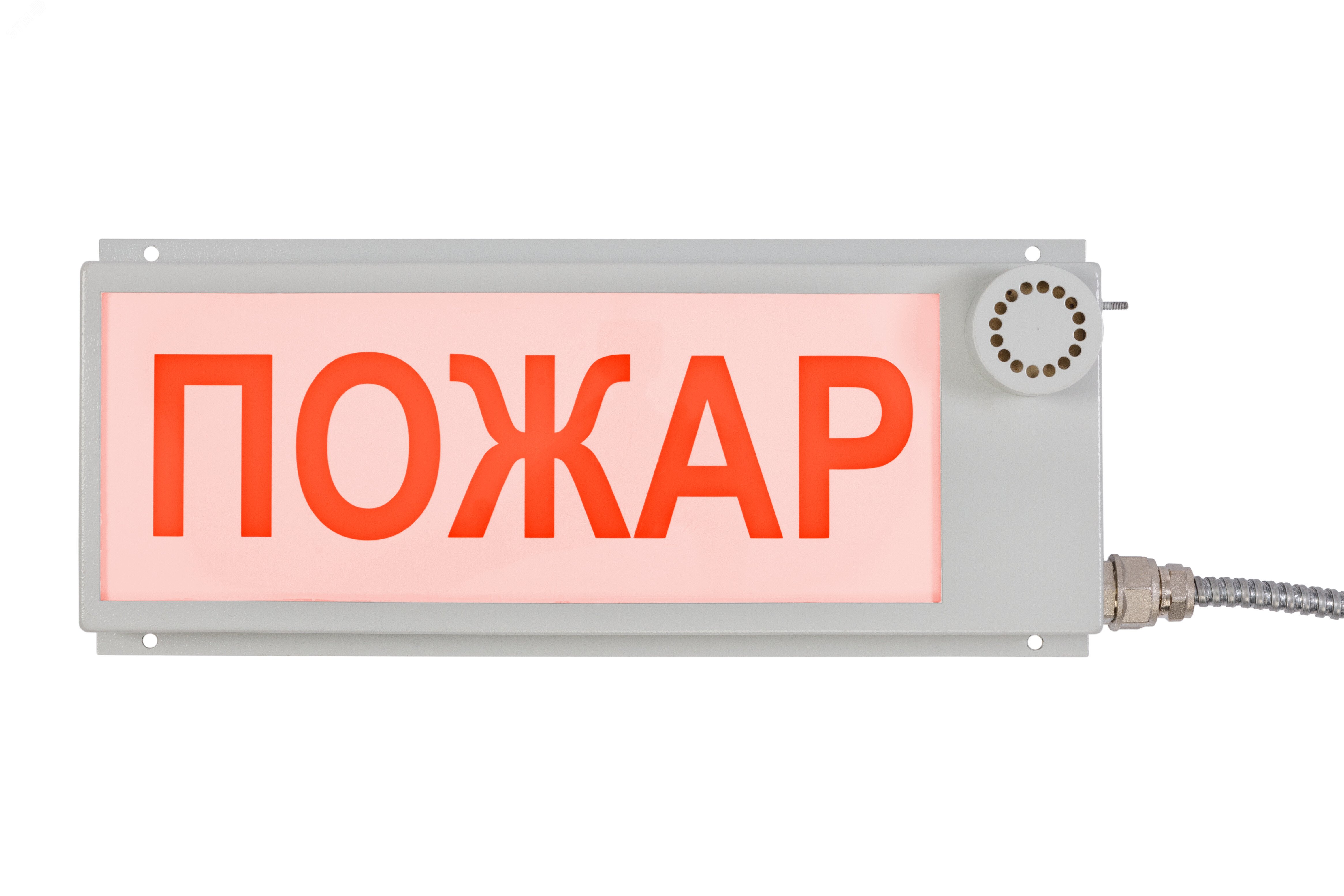 Оповещатель пожарный световой взрывозащищенный Филин-Т-Б-220-БЗ-10м-К/Ч-ПЕНА НЕ ВХОДИ