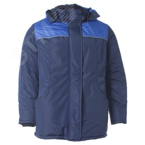 Куртка утеплённая женская СНЕЖАНА цв. т/синий с васильковым 68-70 136-140/170-176