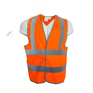 Жилет сигнальный 4 СОП ''СПРУТ'' флуоресцентный оранжевый размер L 96-100