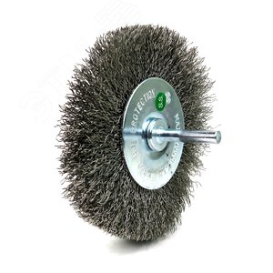 Щетка дисковая Д100x20 c хв-м д6x30, ворс гофр нерж сталь 0,30, до 15000 об/мин (13-186)