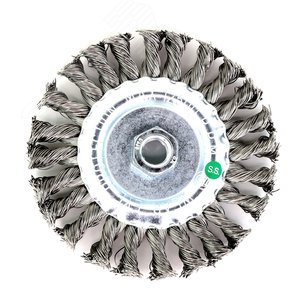 Щетка дисковая жгутовая Д125x13xМ14, ворс нерж сталь 0,50 (13-057)