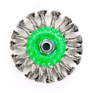 Щетка дисковая жгутовая Д115x13xM14, ворс нерж сталь 0,50 (13-047)
