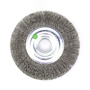 Щетка дисковая Д125x20x22,2, ворс гофр нерж сталь 0,30 (13-095)