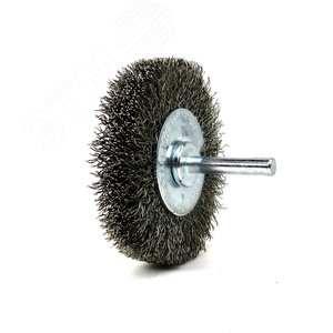 Щетка дисковая Д70x18 c хв-м д6x30, ворс гофр нерж сталь 0,30, до 18000 об/мин (13-184)