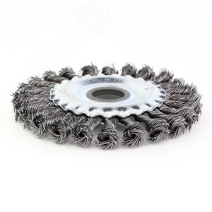 Щетка дисковая жгутовая Д125x13x22,2, ворс сталь 0,50 (13-012)