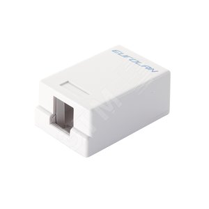 Коробка настенная 1-портовая под UTP модули Keystone белая