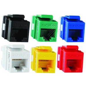 Модуль розеточный Keystone категории 5e UTP 1xRJ45 T568A/B желтый