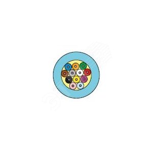Кабель оптоволоконный универсальный бирюзовый LSZH ОМ3 50/125 2 волокон