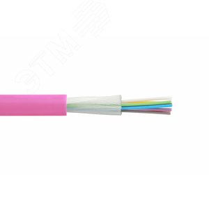 Волоконно-оптический кабель Т01 распределительный, внутренний, 4x50/125 OM4 нг(А)-HF, плотный буфер 900 мкм, пурпурный