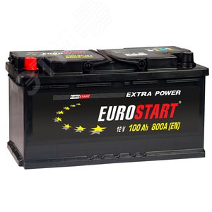 Аккумулятор автомобильный EUROSTART Extra Power 100Ah L+