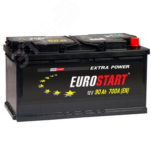 Аккумулятор автомобильный EUROSTART Extra Power 90Ah R+