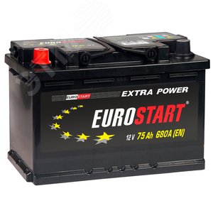 Аккумулятор автомобильный EUROSTART Extra Power 75Ah L+