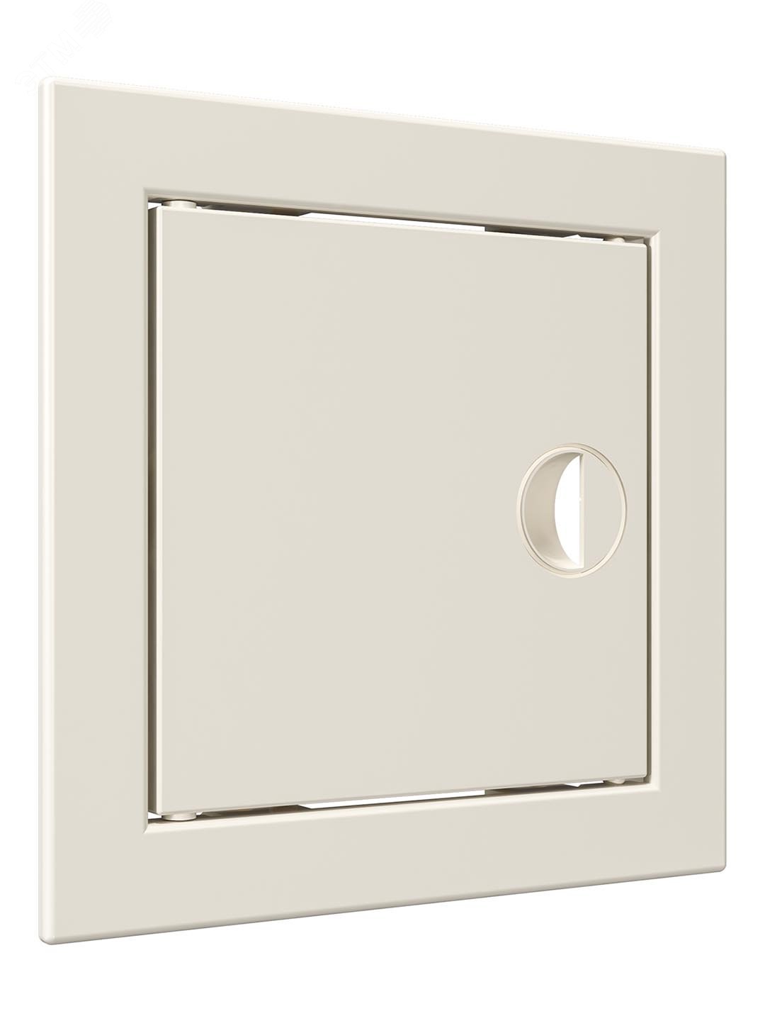 Люк-дверца ревизионный с ручкой, из ABS пластика 168х168 и с фланцем 146х146 , цвет Слоновая кость