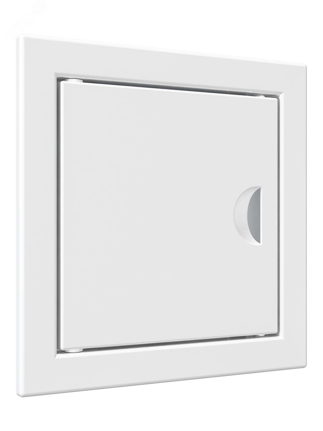 Люк-дверца ревизионный с ручкой, из ABS пластика 122х122 и с фланцем 98х98