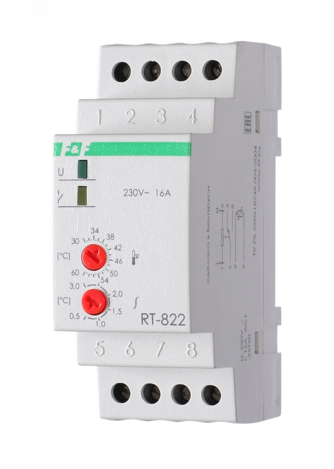 Реле контроля температуры RT-822