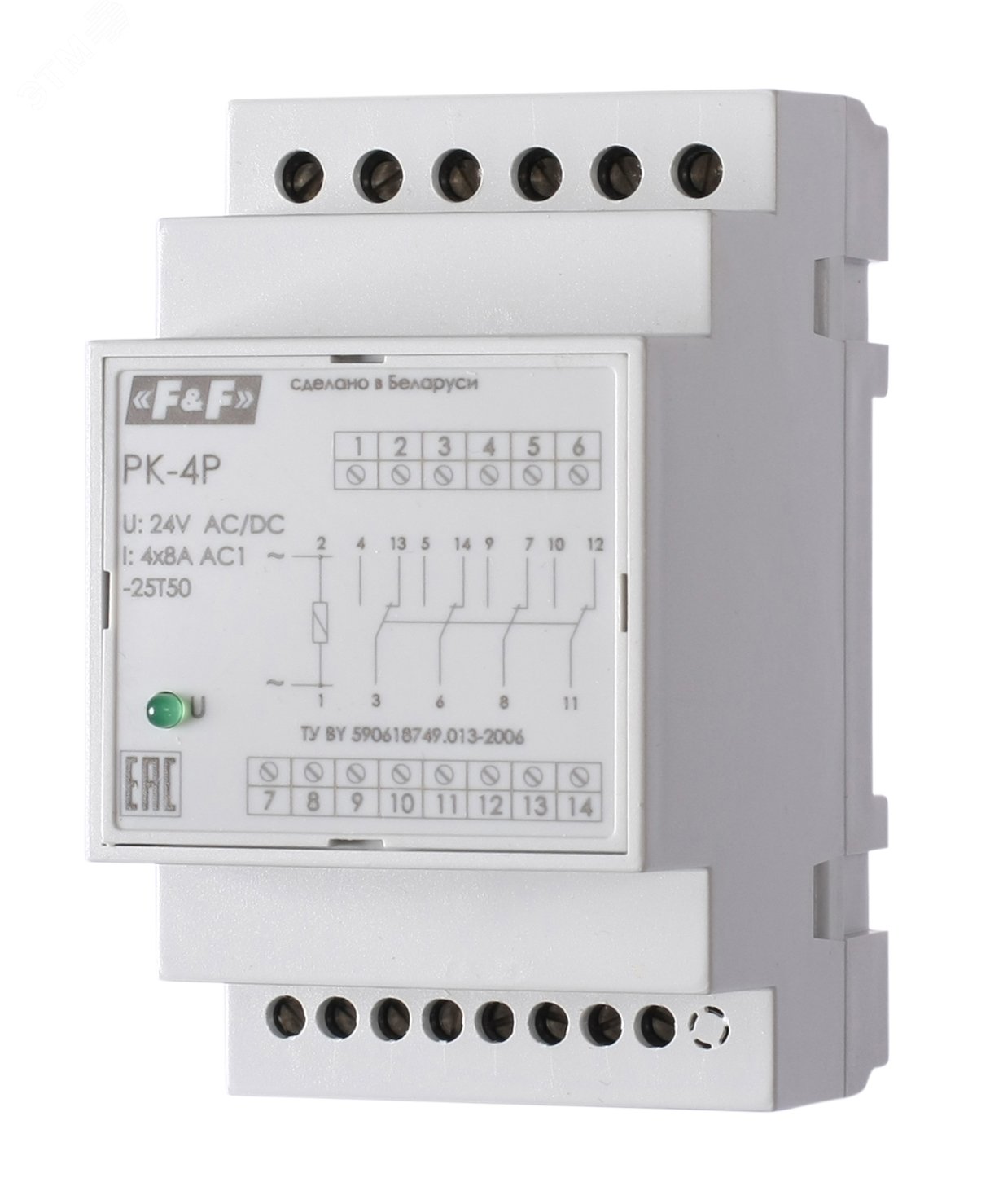 Реле электромагнитное PK-4P 220