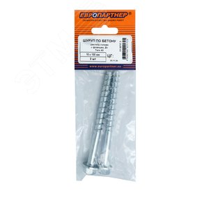 Шуруп по бетону HEX 10x100 TX40 оцинкованный (2 шт.)