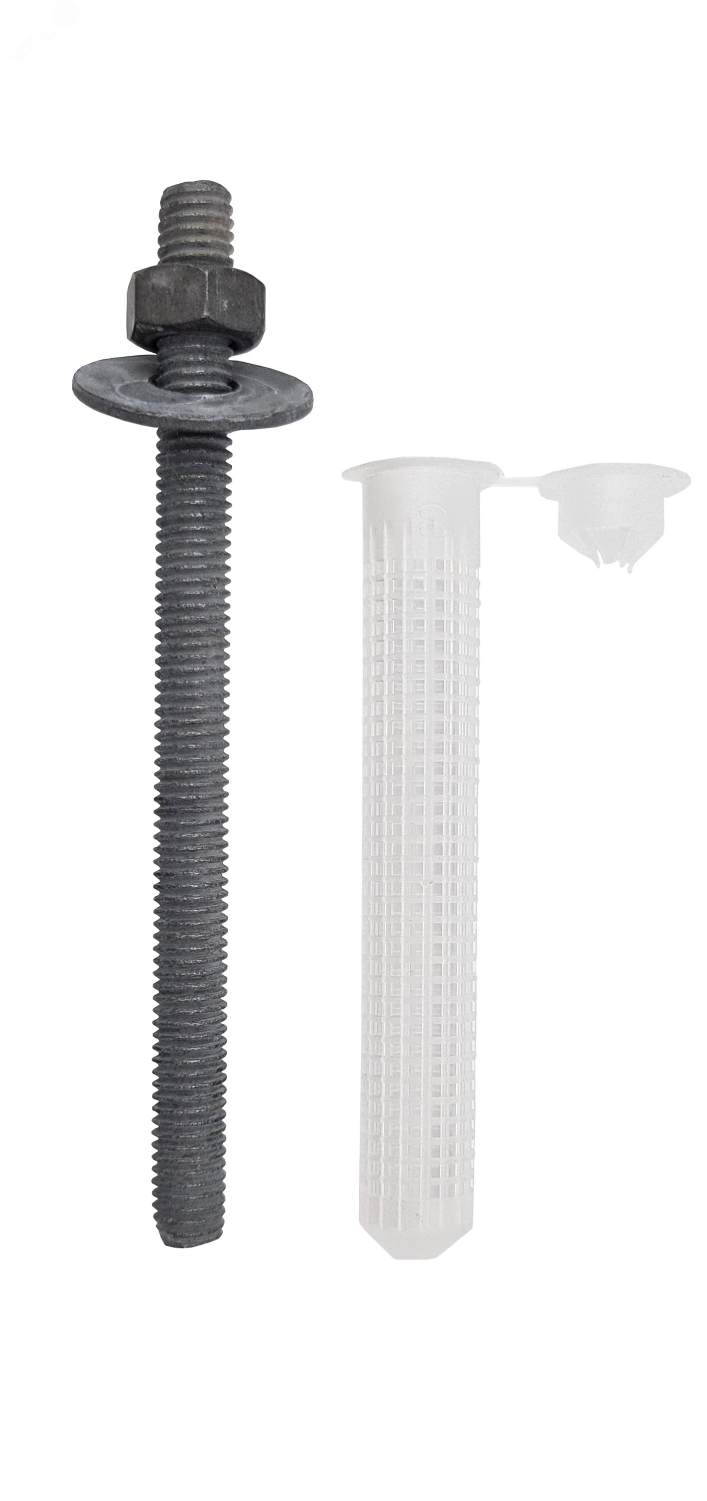 Шпилька 10х150 к химическому анкеру с гильзой сетчатой 16х85 (2 шт.)