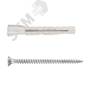 Дюбель универсальный нейлоновый PDU N 6х50 с шурупом 4х60 Zn (20 шт)