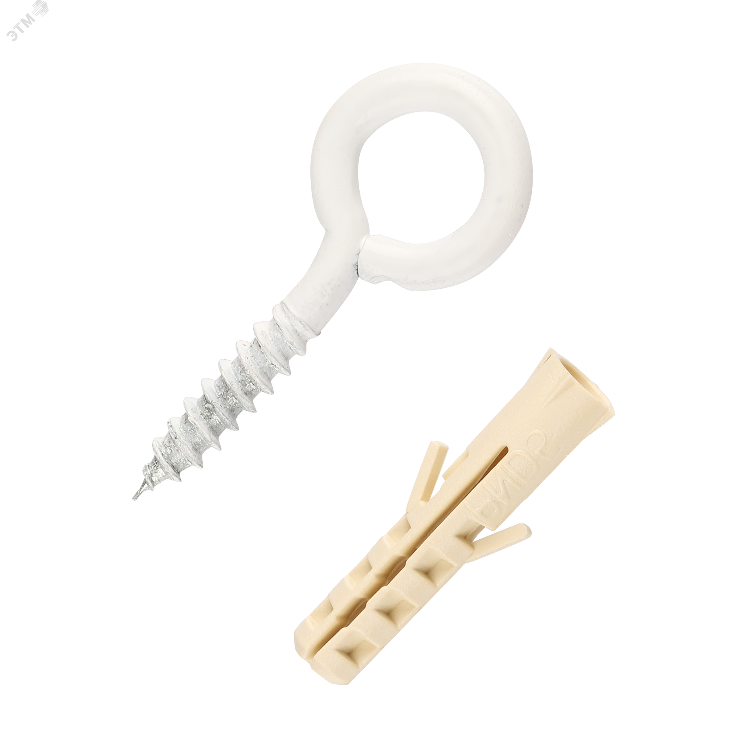 Петля-шуруп 5x30 белая (1 шт.)